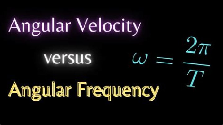Is angular velocity same as angular frequency?