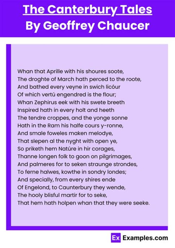 Is Canterbury Tales an epic poem?