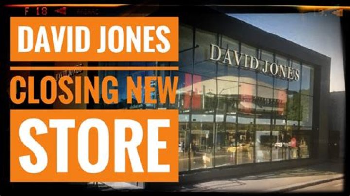 Is David Jones closing down?