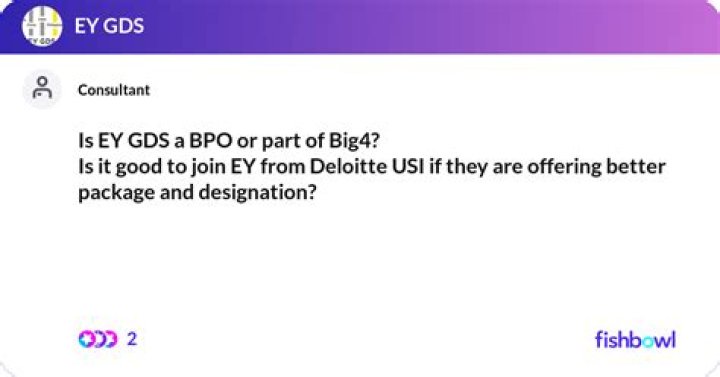 Is EY GDS a BPO?