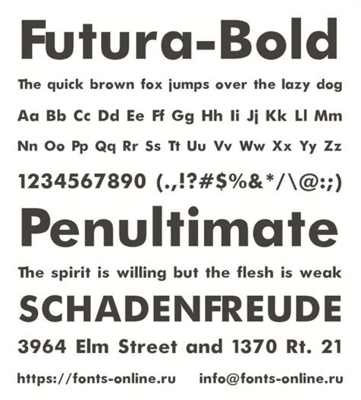 Is Futura Bold a free font?