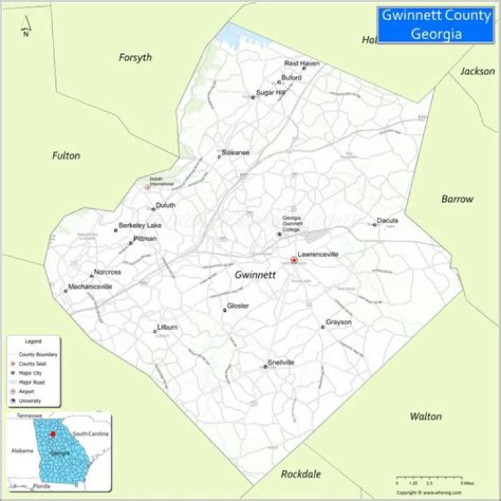 Is Gainesville GA in Gwinnett County?