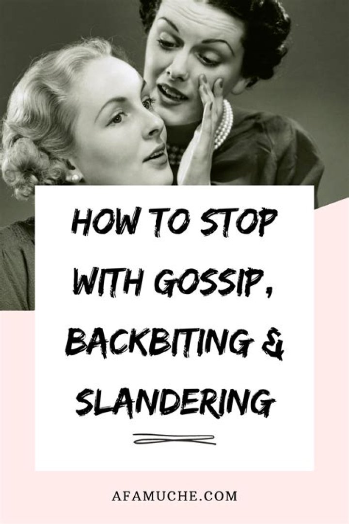 Is gossiping illegal?
