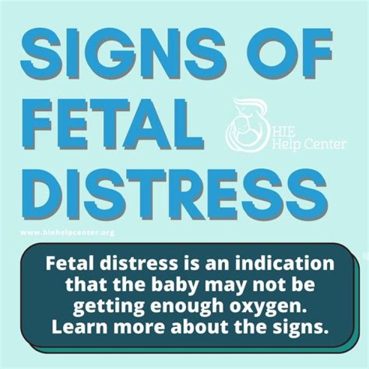 Is increased movement a sign of fetal distress?