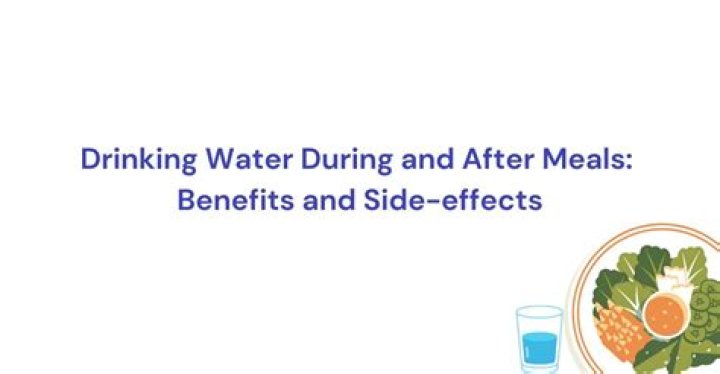Is it good to drink water with meals?