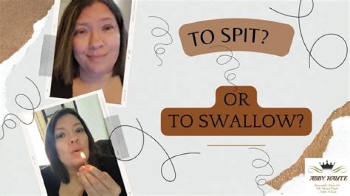 Is it good to swallow your spit?