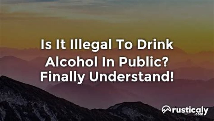 Is it illegal to drink alcohol in public Australia?