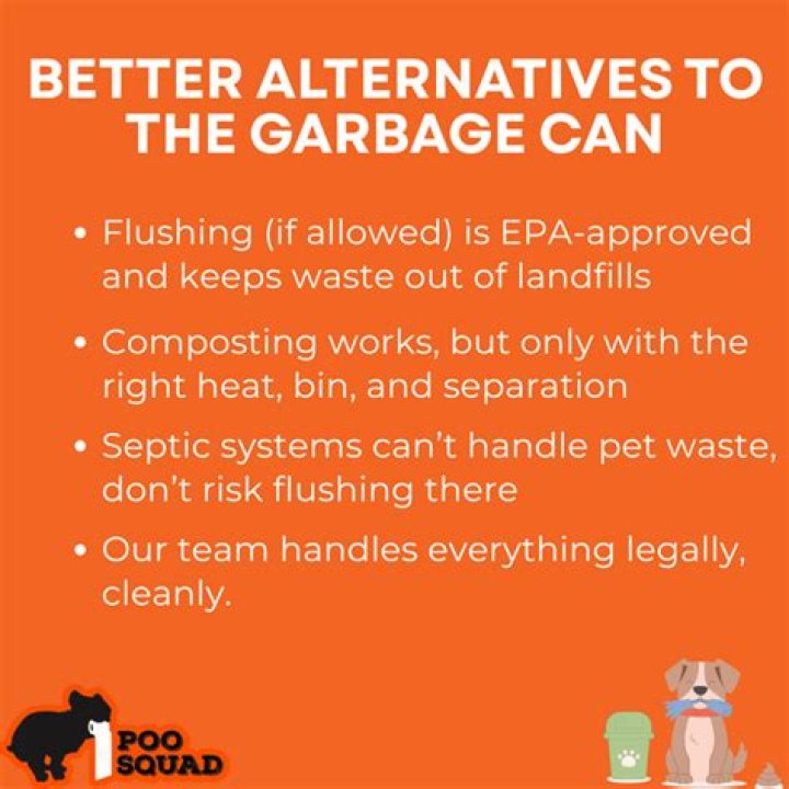 Is it illegal to throw poop in the garbage?