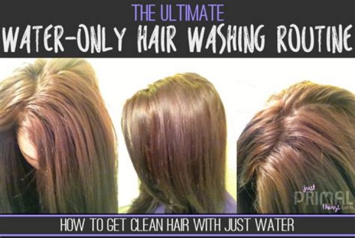 Is it okay to wash hair with just water?
