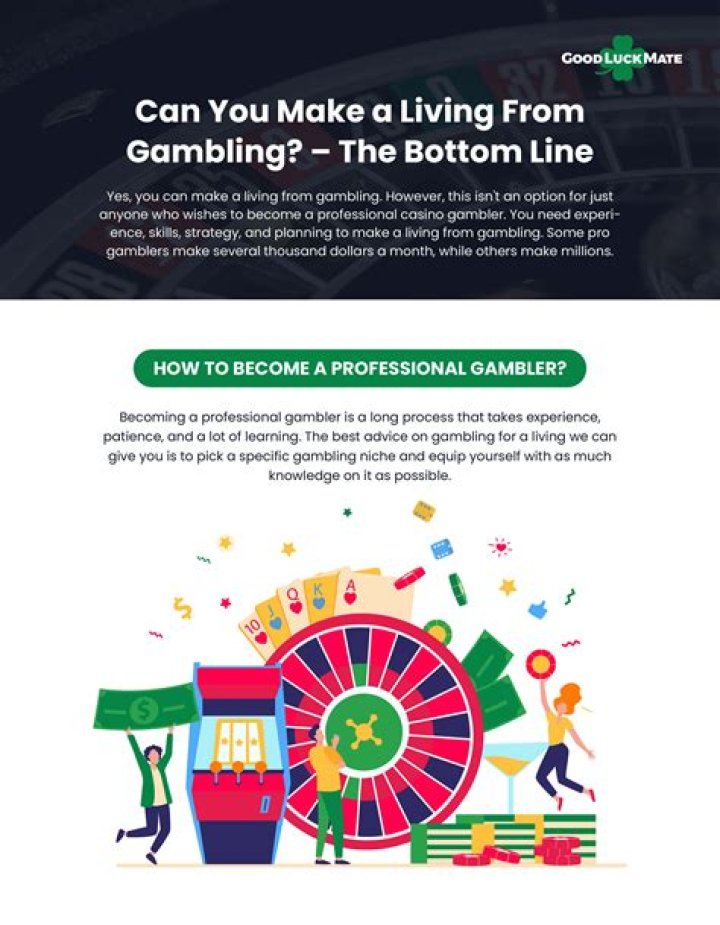 Is it possible to make a living gambling?