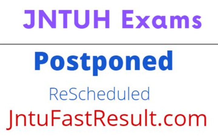 Is Jntuh exams postponed?