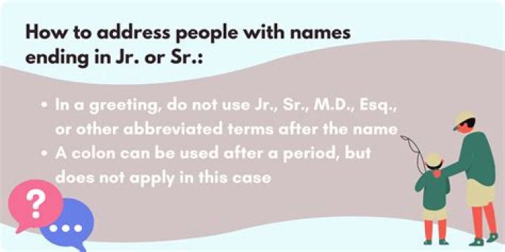 Is Jr or Sr part of legal name?
