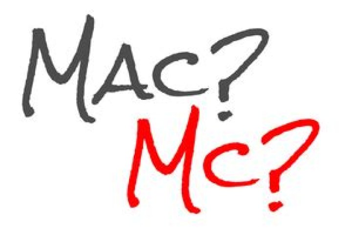 Is Mc or Mac Scottish?