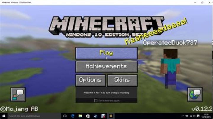 Is Minecraft Windows 10 beta free?