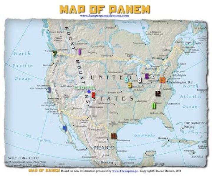 Is Panem in North America?