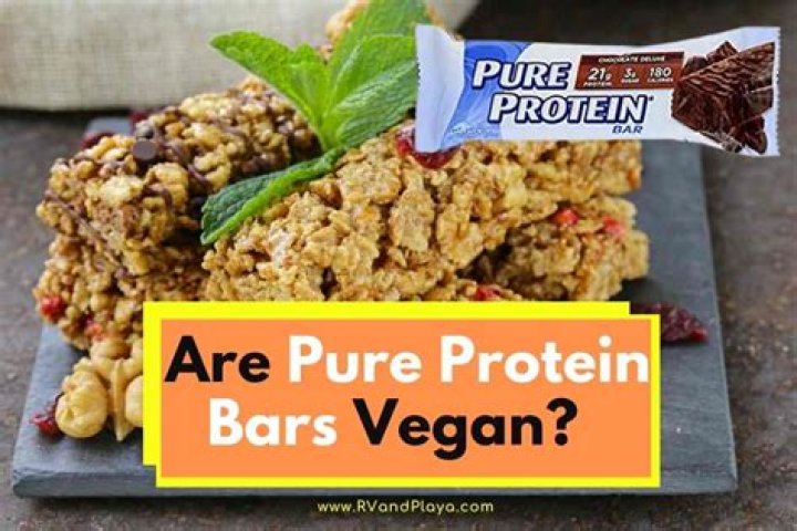 Is pure protein bars vegan?