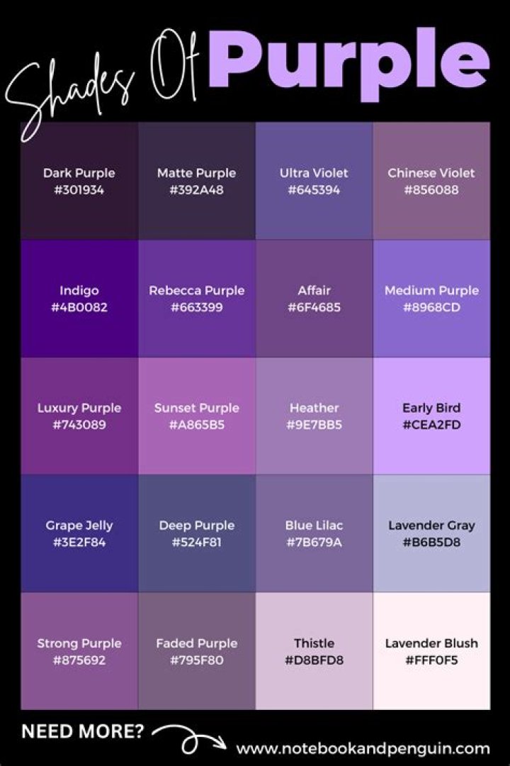 Is purple a real word?