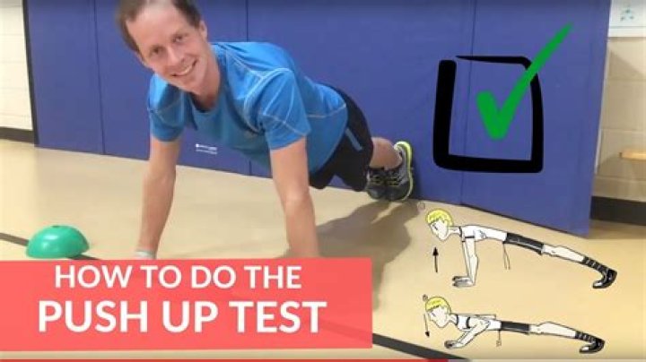 Is the push up test valid?