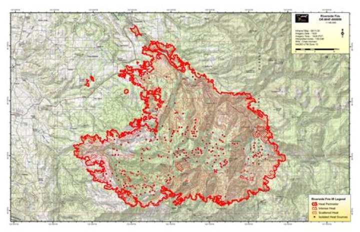 Is the Riverside fire still burning?