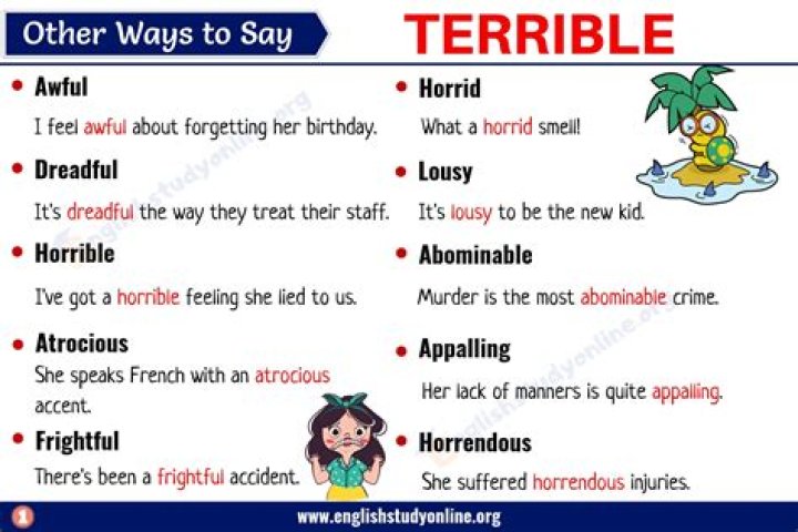 Is the word terrible a noun?