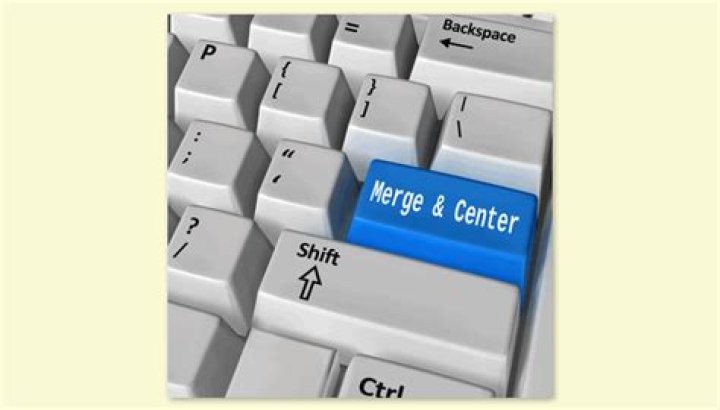 Is there a keyboard shortcut for merge and center?