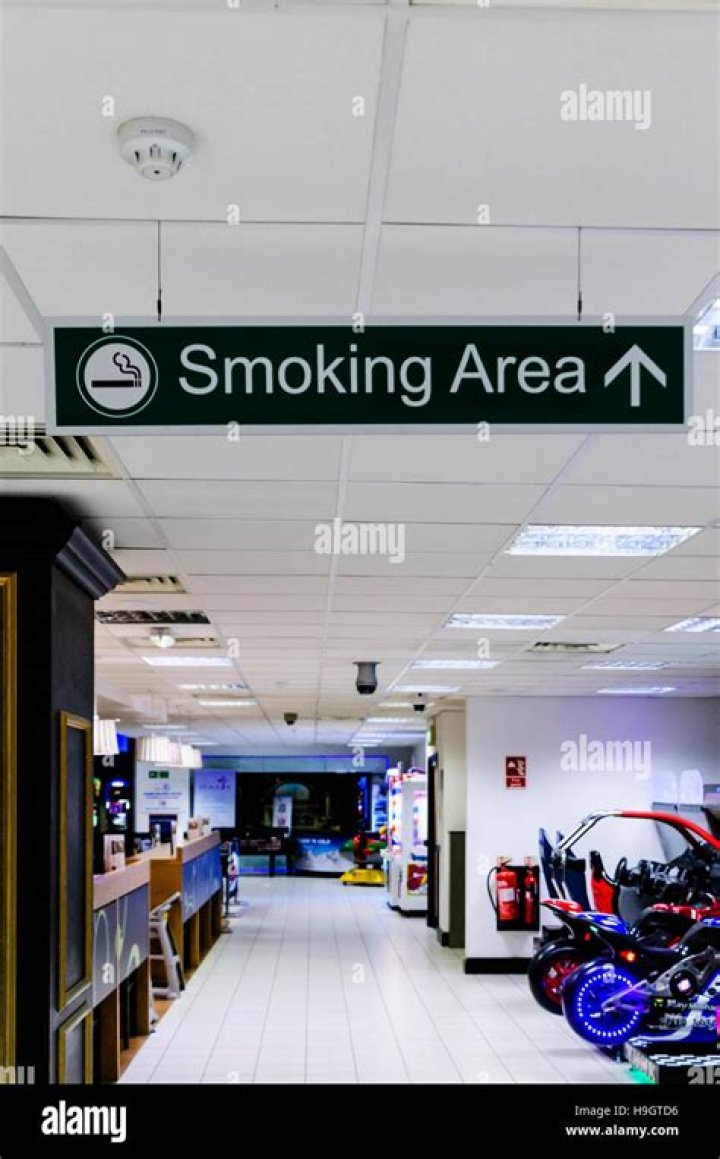 Is there a smoking area in Bristol airport?