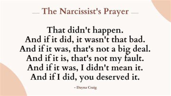 Is there a song about a narcissist?