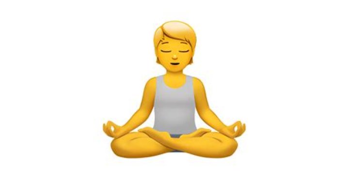 Is there a yoga emoji on iPhone?