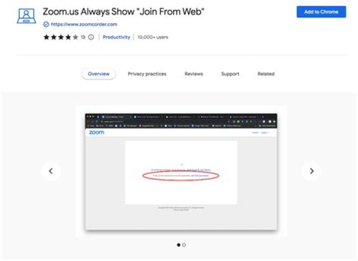 Is there a zoom chrome extension?