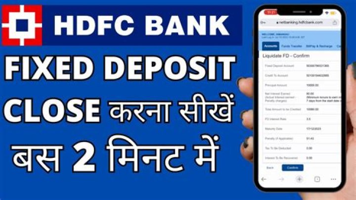 Is there any penalty for breaking FD in HDFC?