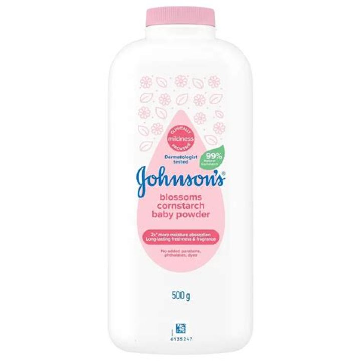 Is there cornstarch in baby powder?