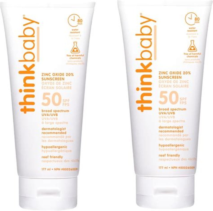 Is Thinkbaby sunscreen waterproof?