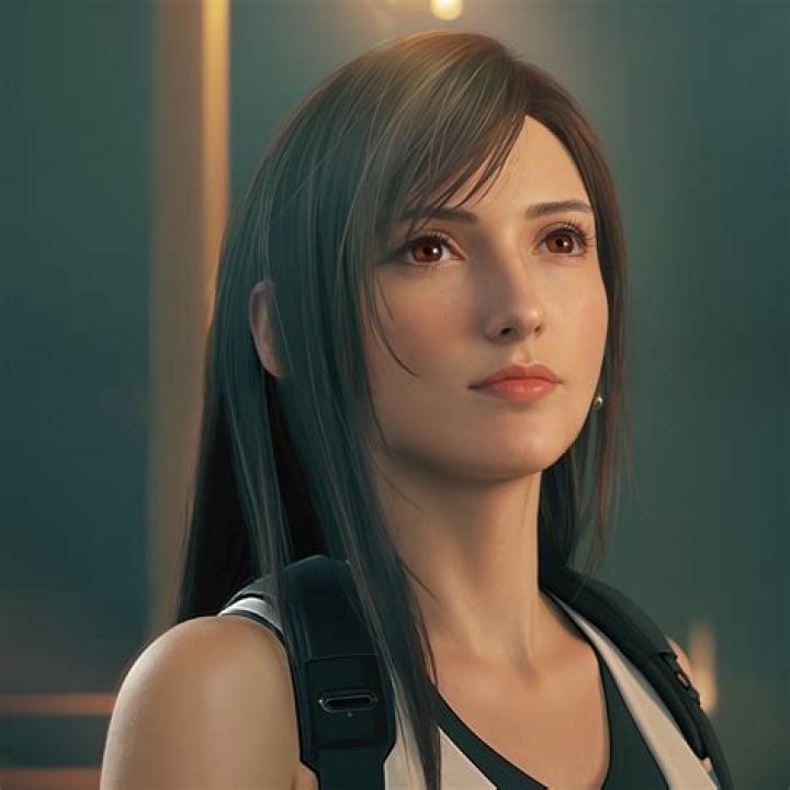 Is TIFA's hair black or brown?