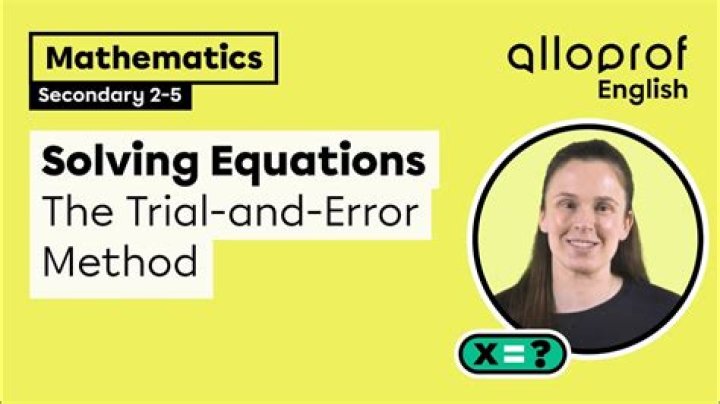 Is trial and error method necessary in mathematics?