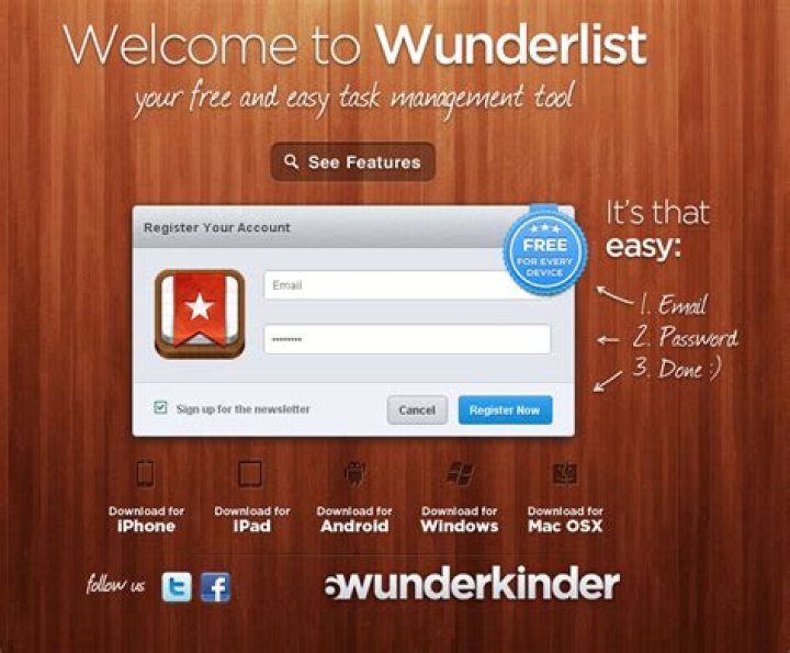 Is Wunderlist app free?