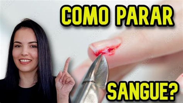 O que fazer para estancar o sangue da unha?