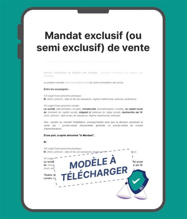 Qu'est-ce un mandat de vente ?