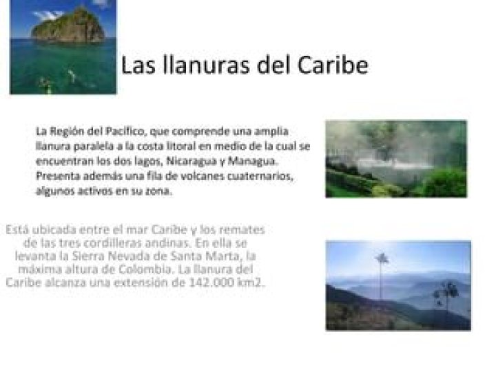 ¿Que se encuentra en la llanura del Caribe?