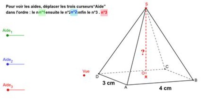 Quelle est la hauteur d'une pyramide ?