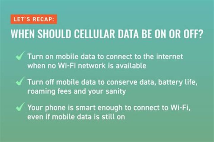 Should WIFI be on or off on cell phone?