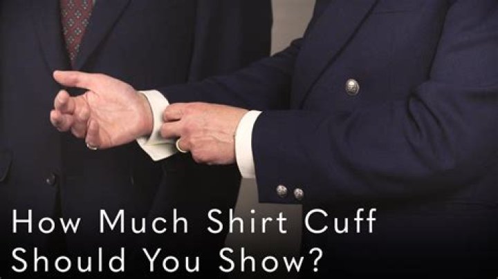 Should your cuffs show?