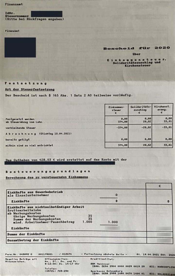 Was ist der Lohnsteuerbescheid?
