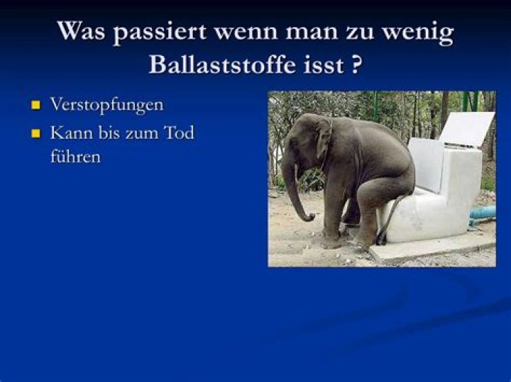 Was passiert wenn man zu wenig Ballaststoffe zu sich nimmt?
