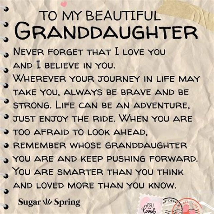 What's another word for granddaughter?