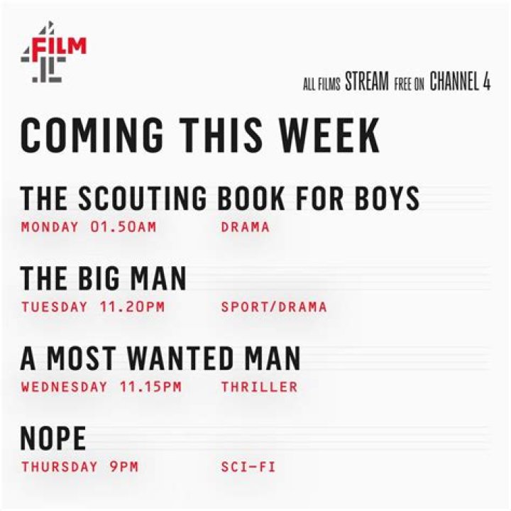 What's on Film4 this week?