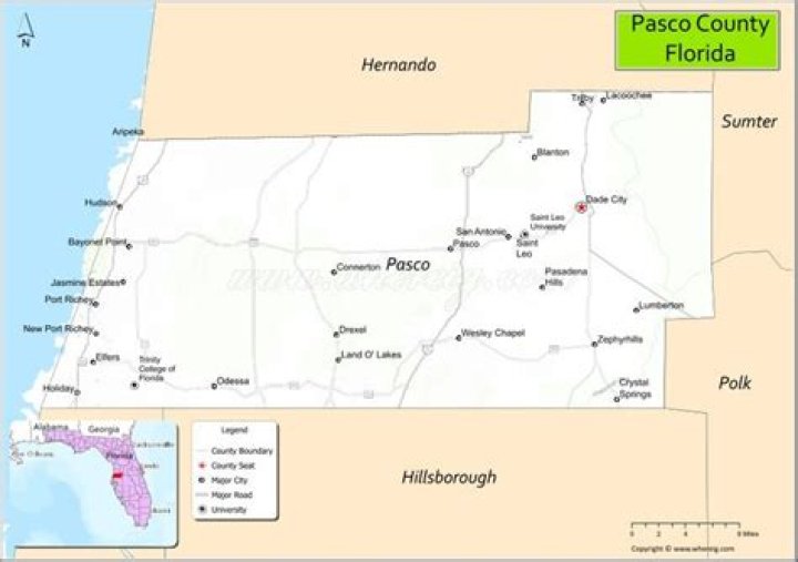 What's the biggest city in Pasco County Florida?