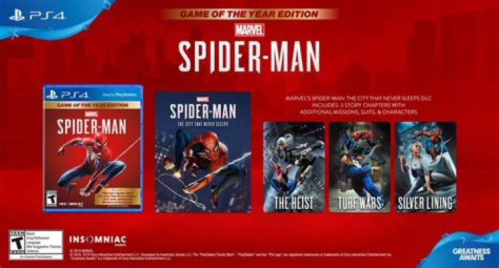 What's the difference between Spider Man Game of the Year Edition?
