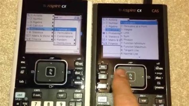 What's the difference between the TI Nspire CX and CAS?