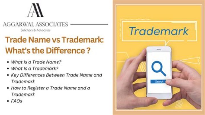 What's the difference between trademark and business name?