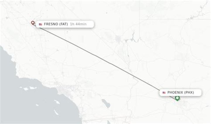 What airlines fly from Phoenix to Fresno?
